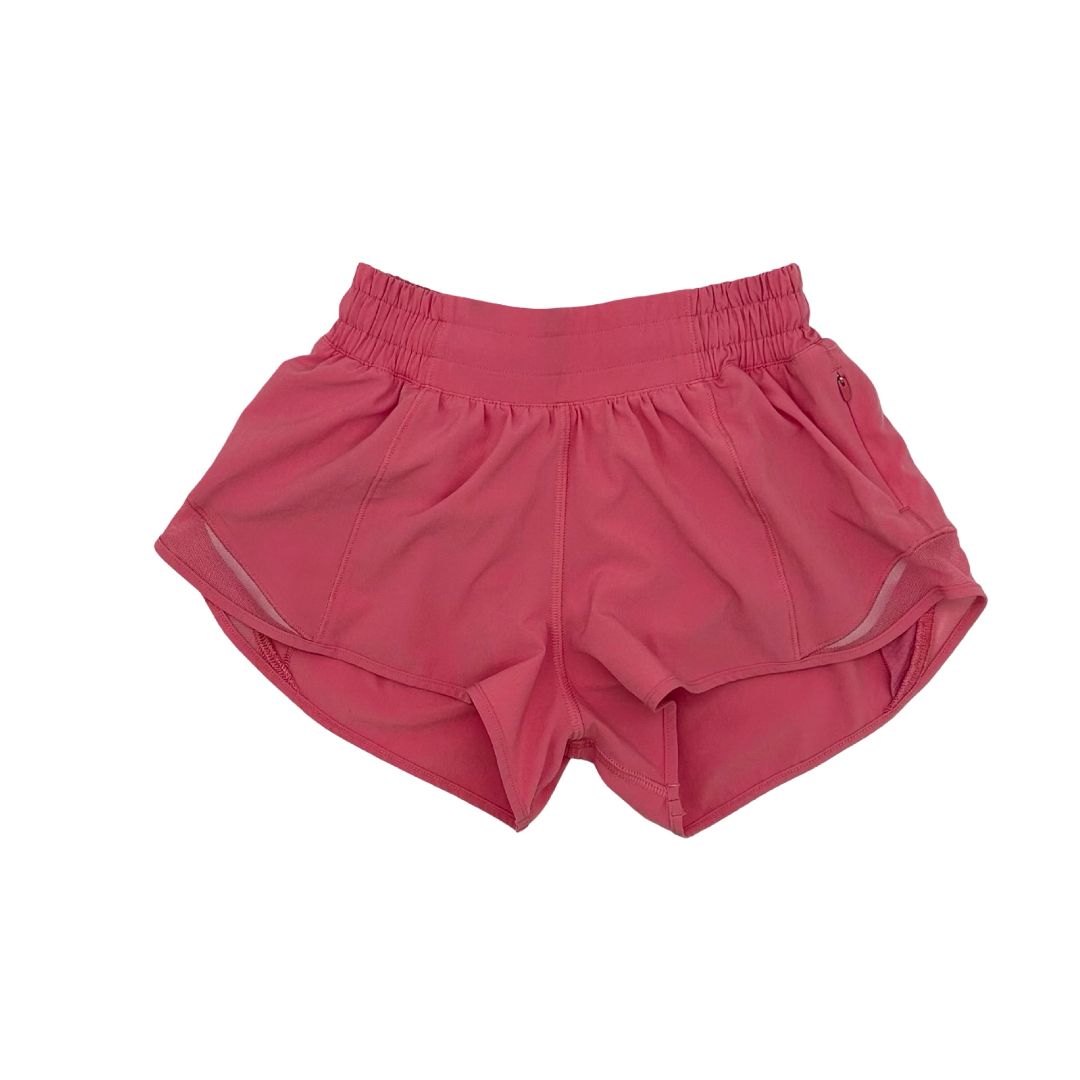 Lululemon pink running shorts, 2
