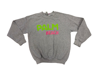 "Palm Beach" Grey Crewneck, medium