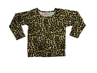Hannah Sky leopard print long sleeve, 6/7 Years