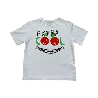 Stella McCartney "Extra Cool" white graphic tee, 6 years