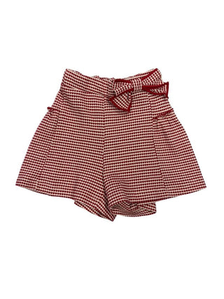 Mayoral red and white skirt with bow, 7 years