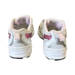 New Balance 530 running shoes in pink/white colourway, 11 little kids