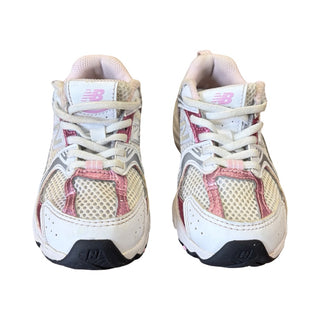 New Balance 530 running shoes in pink/white colour way, 11 little kid