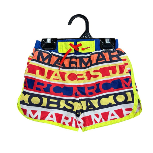 Marc Jacobs colour block logo swim shorts, 2 years