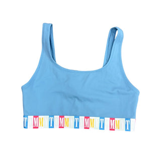 Tommy Hilfiger Blue bralette with colourful band, 10-12 years