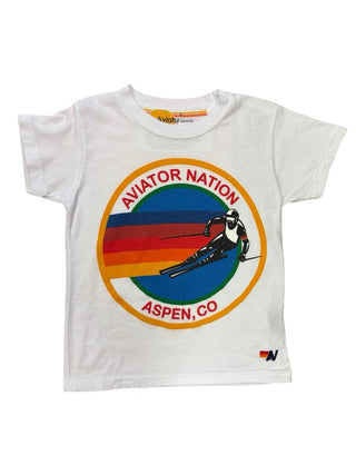 Aviator Nation white tshirt, 4 years