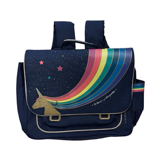 Jeune Premier Gold unicorn & rainbow sachel
