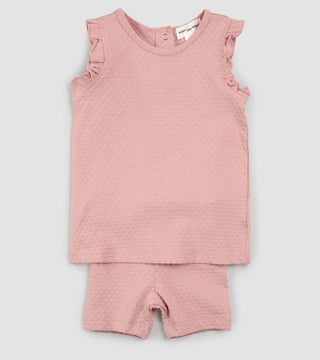 Miles the Label Pink Textured Set, 6-7 years
