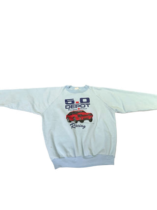Vintage Brantord Ontario racing blue Crewneck, Women’s xs