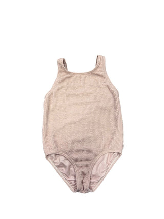 Rylee + Cru Dusty rose textured one piece, 6-7 years