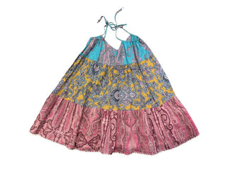 Zimmerman Tiered Multicolour Dress with Metallic Thread, 4 years