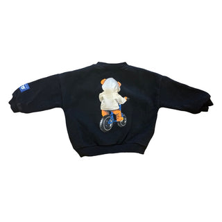 Zara Black crewneck with bear graphic, 1.5 years