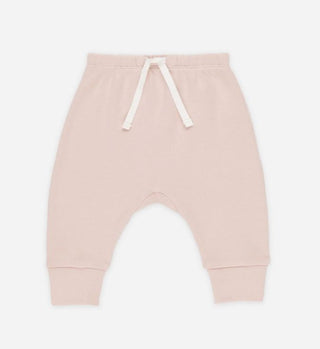 Quincy Mae Dusty Pink Sweatpants with Drawstring, newborn