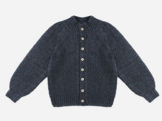 Rylee + Cru Navy Blue Button Down Knit Cardigan, 2-3 years