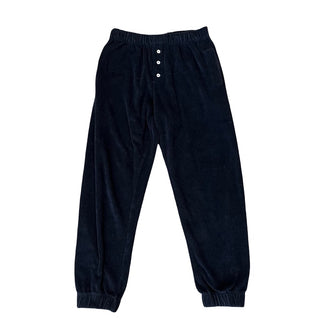 Donni Black terry sweatpants, Small