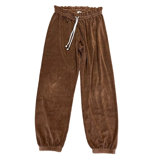 Donni Brown terry cloth sweatpants, Small
