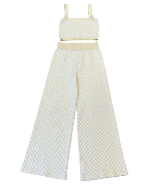 Rylee + Cru Crop tank/pant set, Youth XS