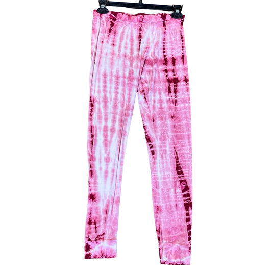 Rowdy Sprouts Red tie dye pj pants, 12 years