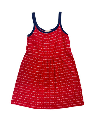 Gucci Love red cotton dress, 10 years