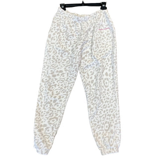 Spiritual Gangster White leopard print sweatpants, Women’s small