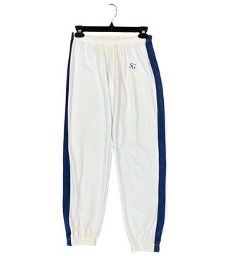Spiritual Ganster White w/blue strip sweatpants, Women’s small