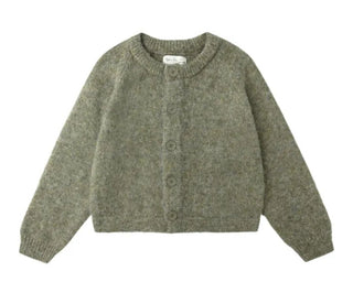 Rylee + Cru Green Knit Button Up Cardigan, 2-3 years