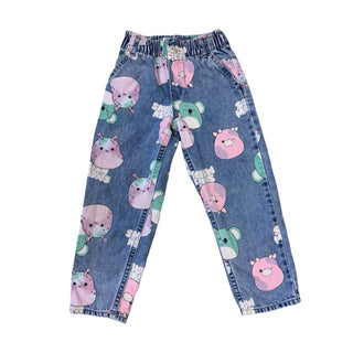 H&M Denim jeans w/Squishmallows, 3-4 years