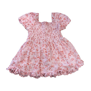 Janie and Jack Pink floral dress, 12-18 months