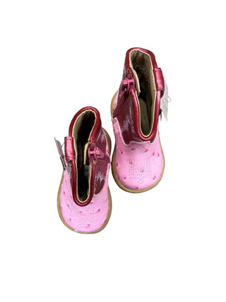 Roper Pink Shiny Cowgirl Boots - New In Box, 2 little kid