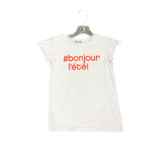 Jacadi Pink T-Shirt with Ruffle Sleeves, 8 years