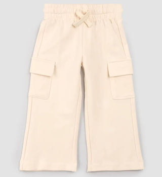 Miles the Label Cream Cargo Pocket Sweatpants, 3 years
