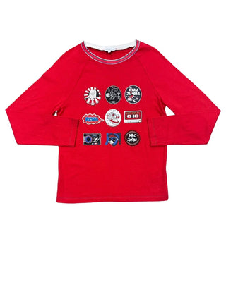 Little Marc Jacobs Red graphic long sleeve, 12 years