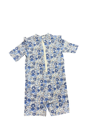 H&M Blue floral bathing suit, 18 month