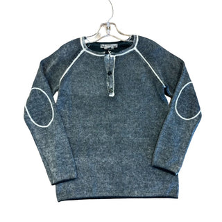 Bonpoint green sweater w/elbow patches, 8 years