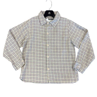 Bebe Organic plaid dres shirt, 6 years