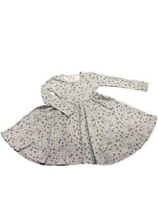 Lovely Littles Long sleave dress with flowers, 4 years