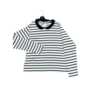 Petit Bateau Blue and White Striped Shirt with Collar, 12 years