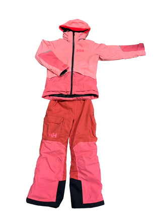 Helly Hansen Pink and orange jacket/snowpant set, 12 years