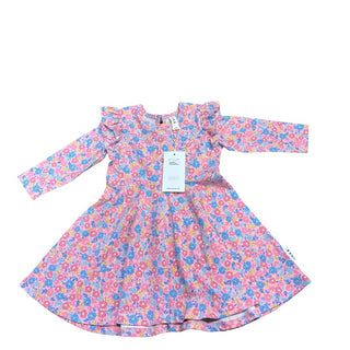 Hux Vintage floral longsleave swing dress, 12-18 months
