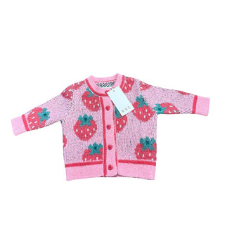 Hux Strawberry fields sponge cardi, 6-12 months