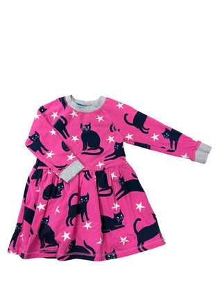 Mini Boden Pink cat dress, 4-5 years