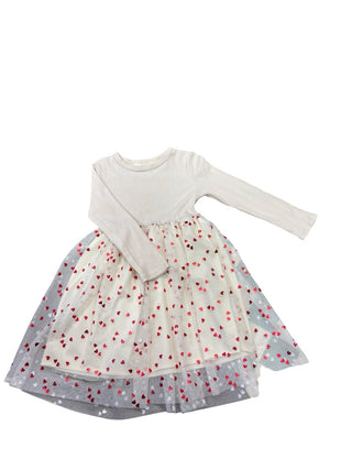 H&M Cream longsleave tutu dress, 5/6 Years