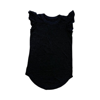 Chaser Charcoal grey tshirt w/ruffle sleeves, 2 years