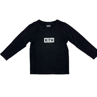 Kith black long sleeve w/logo, 3 years