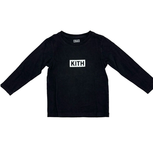 Kith black long sleeve w/logo, 3 years