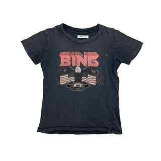 Bing Kids distressed black w/american eagle tshirt, 2-4 years