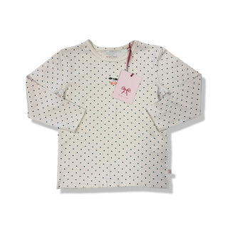 Konges Slojd Cream Polka dot long sleeve -new with tag, 2 years