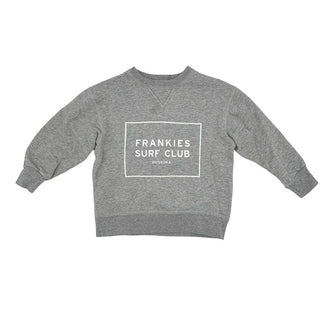 Frankies Surf Club Muskoka grey crew sweatshirt, kid medium