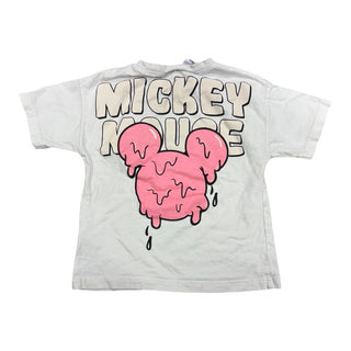 Zara White w/pink Mickey Mouse lollipop tshirt, 2-3 years