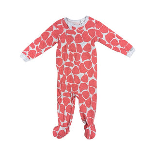 Coccoli New w/tags grey/coral animal print sleeper, 9 months